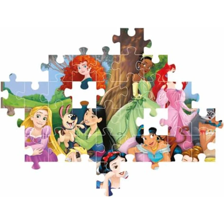Clementoni Supercolor Puzzle Disney Princess, 104 Teile, leuchtend bunt, für Kinder ab 6 Jahren, Geschicklichkeitsspiel, Made in Italy – Bild 4