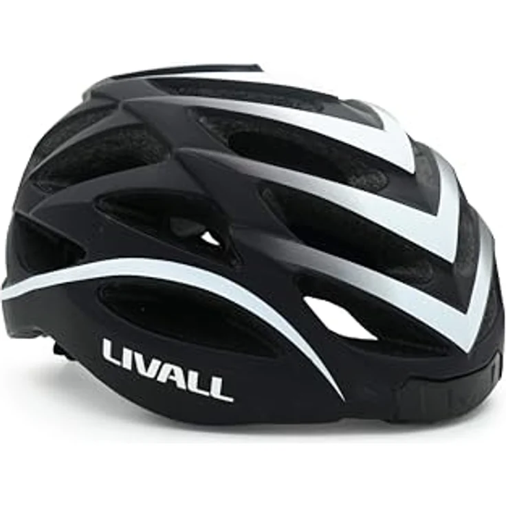 Livall Unisex – Erwachsene BH62 Neo Fahrradhelm, schwarz, weiß, one Size – Bild 2