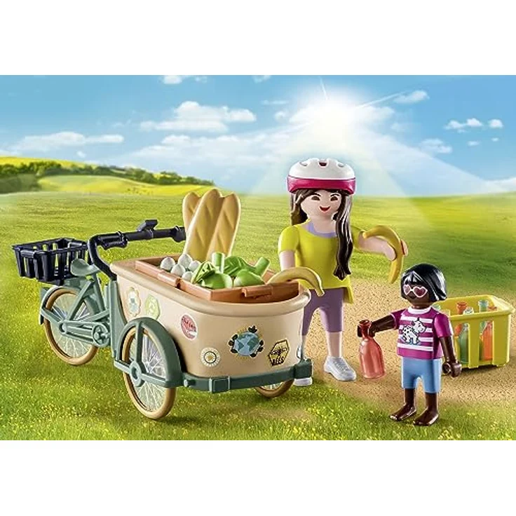 Playmobil® Konstruktions-Spielset Lastenfahrrad (71306), Country, (28 St), teilweise aus recyceltem Material, Made in Europe – Bild 4