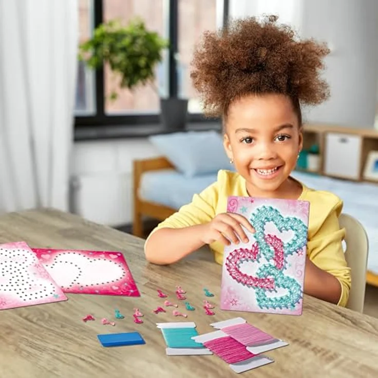 Ravensburger 18242 String Art Hearts – Kreative Fadenbilder mit liebevollen Herzen, für Kinder ab 6 Jahren – Bild 2