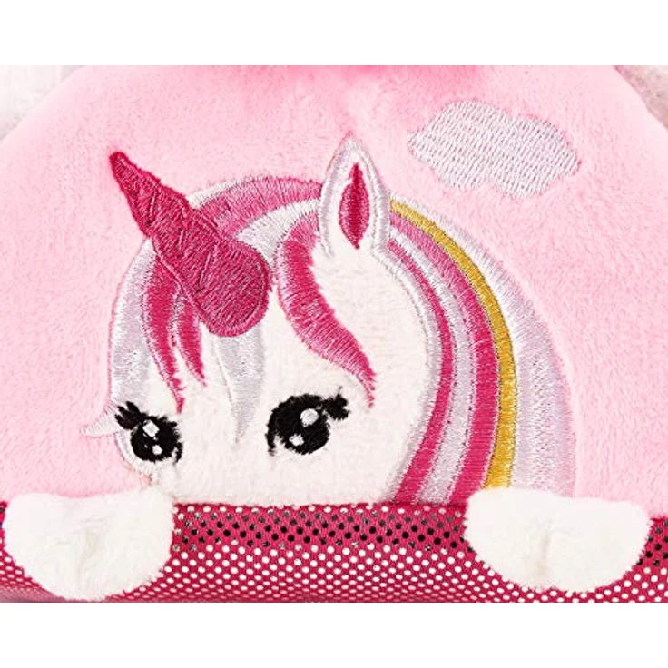 BRUBAKER Einhorn Tasche Weiß - 20 cm - Plüschtier in Handtasche - Plüsch Stofftier Kuscheltier - Rosa – Bild 5