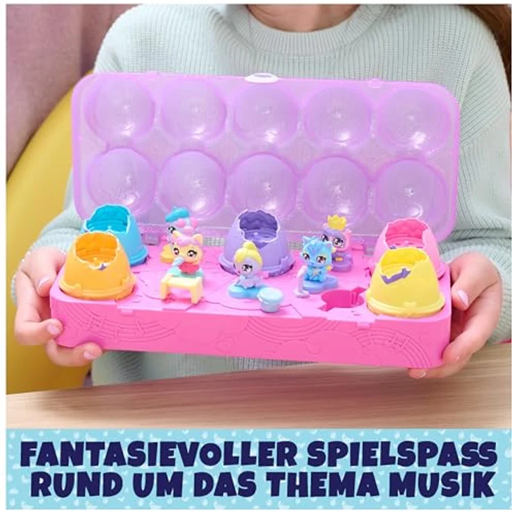 Hatchimals Alive Eierkarton Spielset - mit 5 Mini-Figuren in selbst-schlüpfenden Eiern und 11 Accessoires zum Thema Musik, für kreativen Spiel- und Sammelspaß, Spielzeug für Kinder ab 3 Jahren – Bild 4