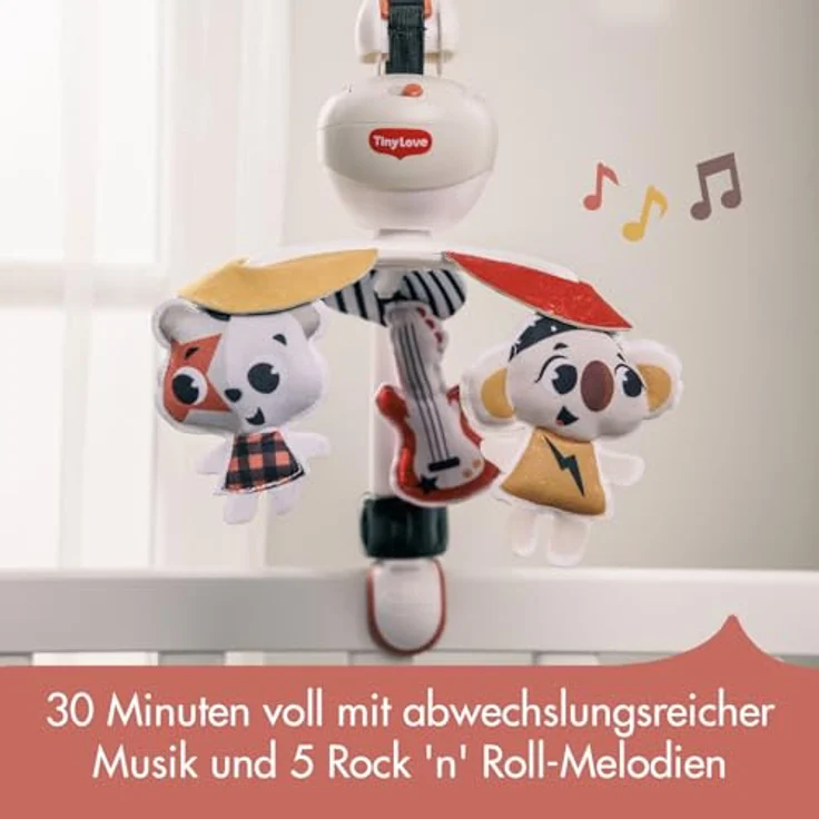 Tiny Love 3-in-1 Musik Mobile Baby elektrisch, tragbares Babybett, 5 Melodien, 30 Minuten Musik ohne Unterbrechung - Tiny Rockers – Bild 3