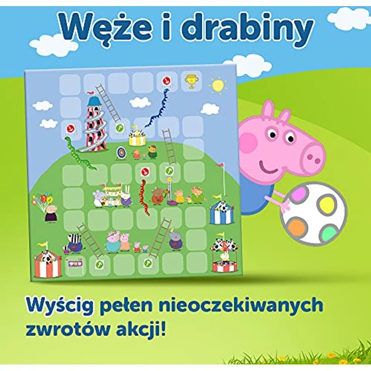 Trefl Peppa Pig, 2-in-1 Brettspiel für Kinder ab 4 Jahren, für 2-4 Spieler, inkl. illustriertem Board und 16 bunten Sticks – Bild 4