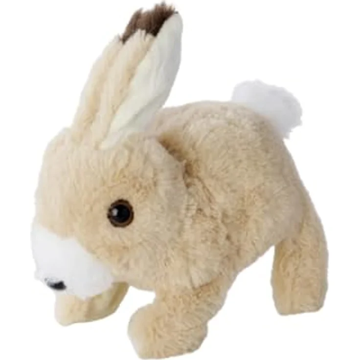 Simba PetZoo BunBun, Plüsch Stofftier mit Sound und beweglichem Schwanz, 19 cm – Bild 1