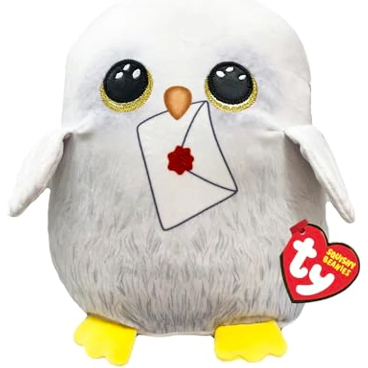 TY Hedwig - Harry Potter 10" Squishy Beanie | Soft Plush Toy for Kids | Collectible Cuddly Teddy Baby Stuffed Plushies – Bild 1