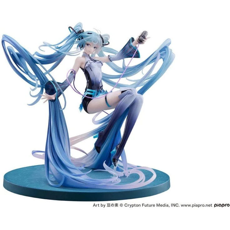 Max Factory Hatsune Miku PVC Statue 1/7 Techno-Magic Ver., 25 cm, detailreiche Actionfigur in Druckbox