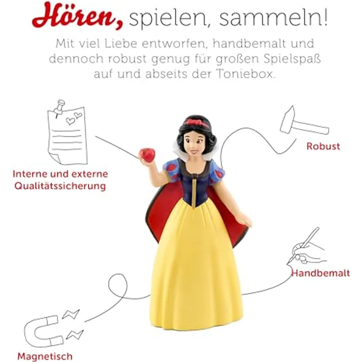 tonies Hörfiguren für Toniebox, Disney Schneewittchen und die Sieben Zwerge, Hörspiel mit Liedern für Kinder ab 4 Jahren, Spielzeit ca. 59 Minuten – Bild 3