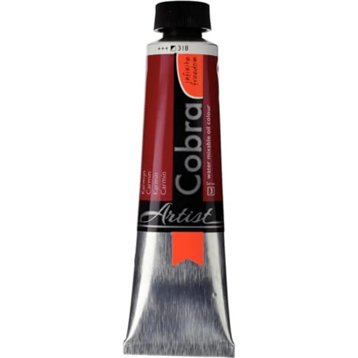 Cobra COBRA Talens wassermischbare Ölfarben, 40 ml, karminrot, Farbnummer 318