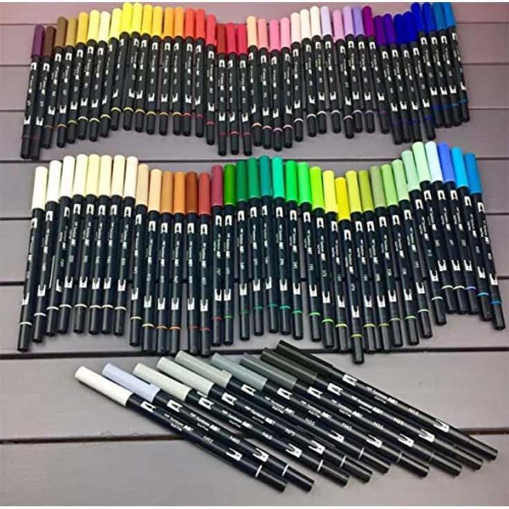 Tombow ABT Dual Brush Pens Blender, farblos ABT-N000 n00, für Farbverläufe und exakte Linienführung – Bild 2