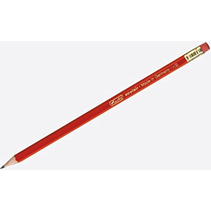 herlitz 8850604 Schulbleistifte HB mit integriertem Radiergummi aus FSC-Holz, lackiert – Bild 1