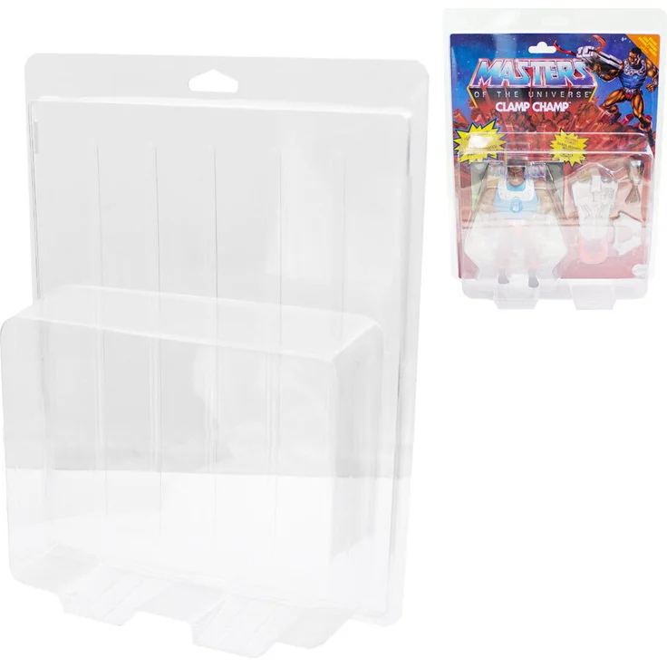 Morax 20x Blister Delux MS-18663, PVC Aufbewahrungsboxen für Masters of the Universe Origins Figuren, 32 x 24,5 x 8 cm