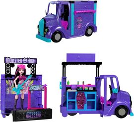 MonsterHigh™ Puppen Fahrzeug Monster High Fangtastic Food-Truck Spielset mit Puppe Draculaura