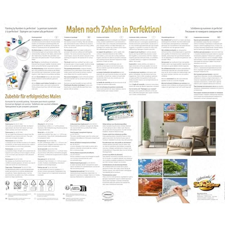 Schipper MNZ - Vier Jahreszeiten (Quattro) Malvorlagen - Baum in vier Jahreszeiten, harmonische Gesamtkomposition – Bild 2