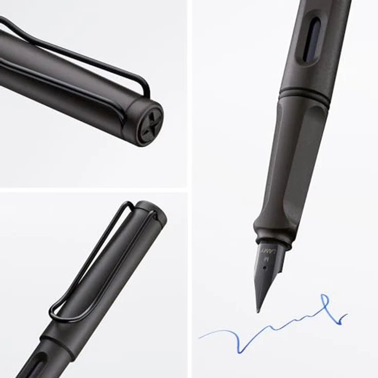 Lamy Safari Füllfederhalter, anthrazit, mittlere Feder (L17M) – Bild 3