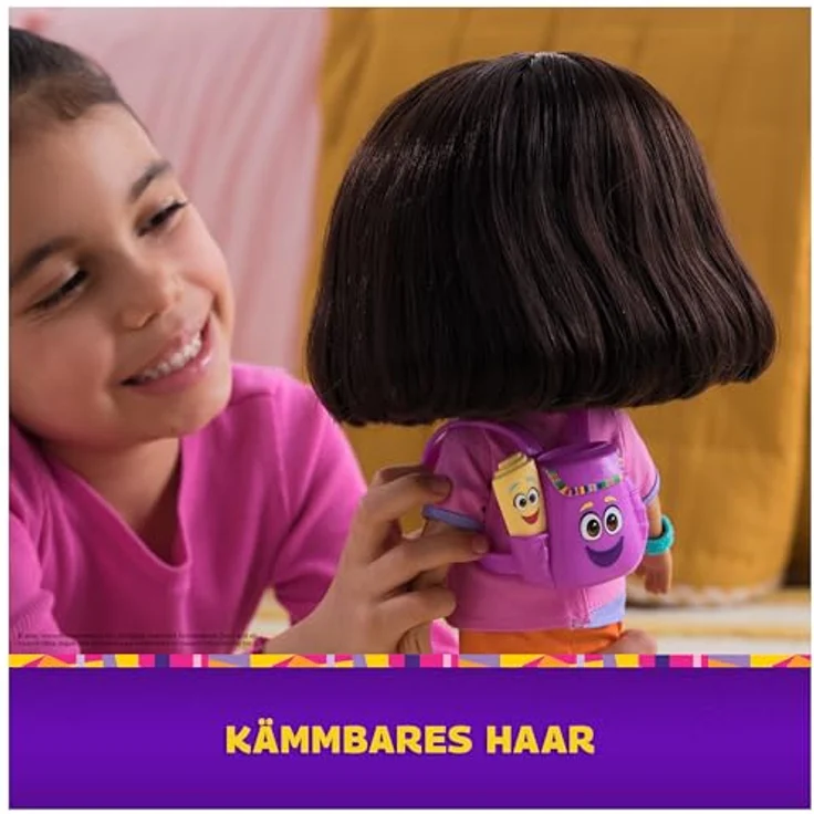 Spin Master Anziehpuppe Dora - Sing mit mir Dora, mit Sound, mehr als 25 Sätze und Geräusche, bilingual (Deutsch/Englisch) – Bild 8