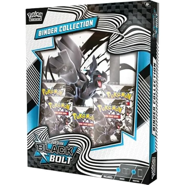 Pokémon TCG: SV10.5 Black Bolt 9-Binder Pocket Portfolio Collection, Englisch, für Sammelkarten – Bild 3