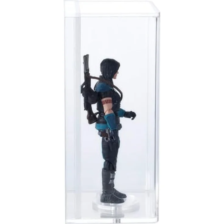 Morax MAGNETO Acryl Case für Star Wars Figuren, UV-geschützt, inkl. Stand, 129x64x57 mm, Vintage/Modern – Bild 4