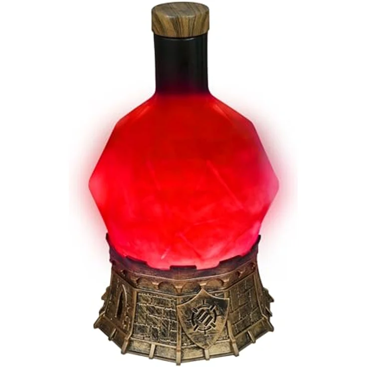 ENHANCE Zaubertranklicht mit Wirbelndem Mystischem Gebräu - Leuchtender Rot Elixier-Kelch für Tischspiele, 21.5 x 16.5 x 16.5 CM, USB-C/Batteriebetrieb – Bild 1