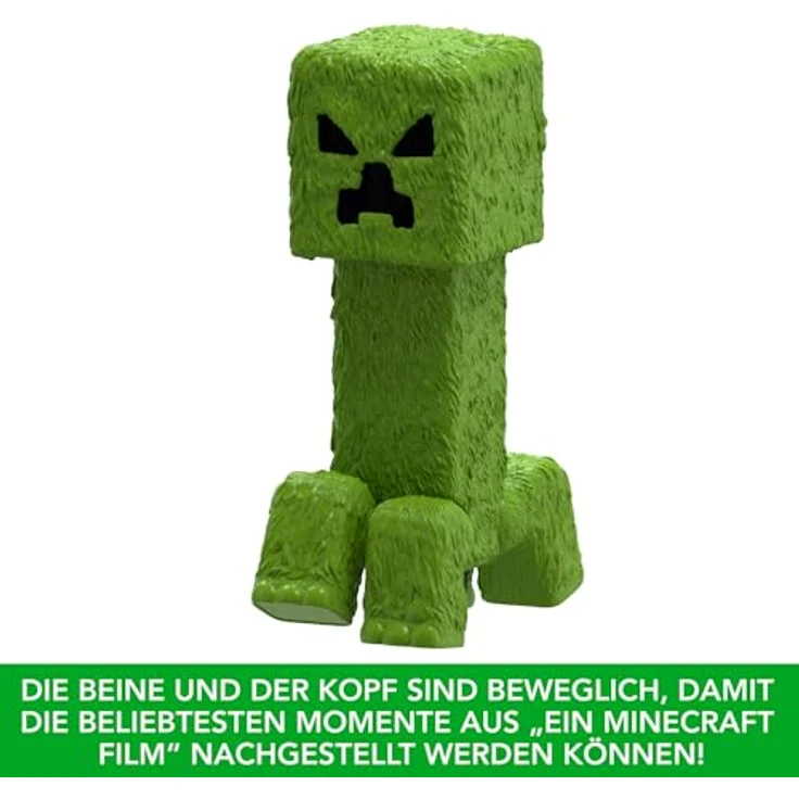 Mattel Minecraft Creeper-Sammelfigur, 30 cm große, bewegliche Actionfigur inspiriert von Ein Minecraft Film, Mehrfarbig – Bild 4