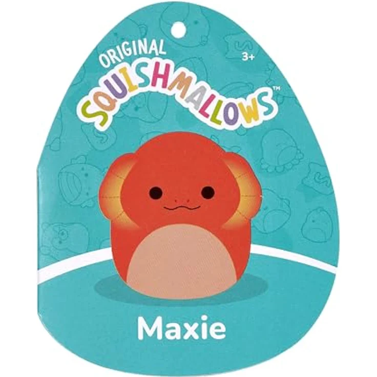 Squishmallows SQCR05415 - Maxie die rote Kragenechse 30 cm, offizielles Jazwares Plüsch, superweiches Kuscheltier – Bild 5
