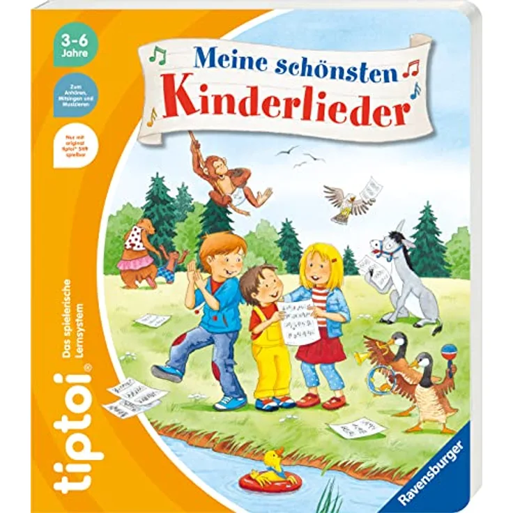 Ravensburger tiptoi® Buch - Meine schönsten Kinderlieder - Interaktives Kinderbuch mit beliebten Melodien und Klängen