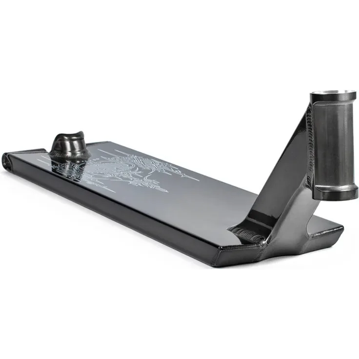 Tilt Selects Gagliano Street Deck 6.5", hochwertiges Stunt Scooter Deck aus 6061-T6 Aluminium, transparent schwarz