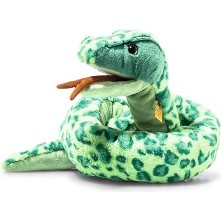 Steiff Gin Schlange grün 130 cm, Soft Cuddly Friends, Kuscheltier Schlange, Flauschiges Stofftier zum Spielen & Kuscheln, aus kuschelweichem Plüsch für babysanfte Haut, waschmaschinenfest – Bild 1