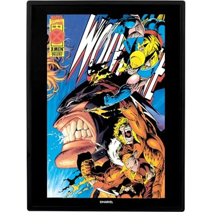 Fandrop MV01 - Wolverine VS. Sabretooth Diorama mit ausstellbaren Figuren, ikonischen Artefakten und detailliertem Szenenmarker, Marvel Sammlung – Bild 3