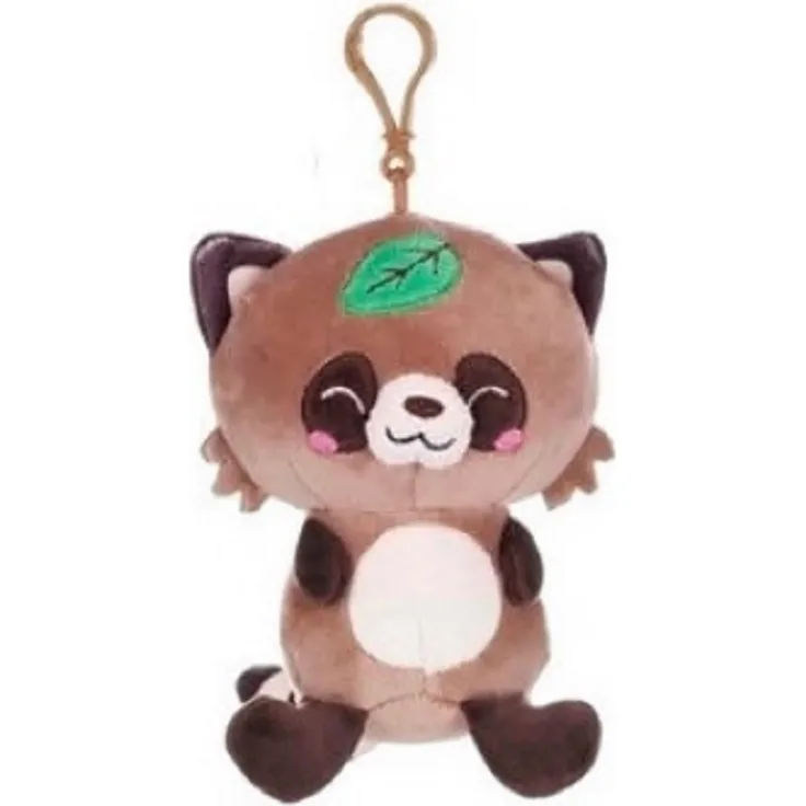 KAWAII Kuties Plüsch Kuscheltier Waschbär, 12 cm Plüschfigur mit hochwertiger Verarbeitung, geeignet für Kinder ab 3 Jahren, waschbar