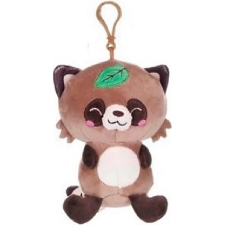 KAWAII Kuties Plüsch Kuscheltier Waschbär, 12 cm Plüschfigur mit hochwertiger Verarbeitung, geeignet für Kinder ab 3 Jahren, waschbar
