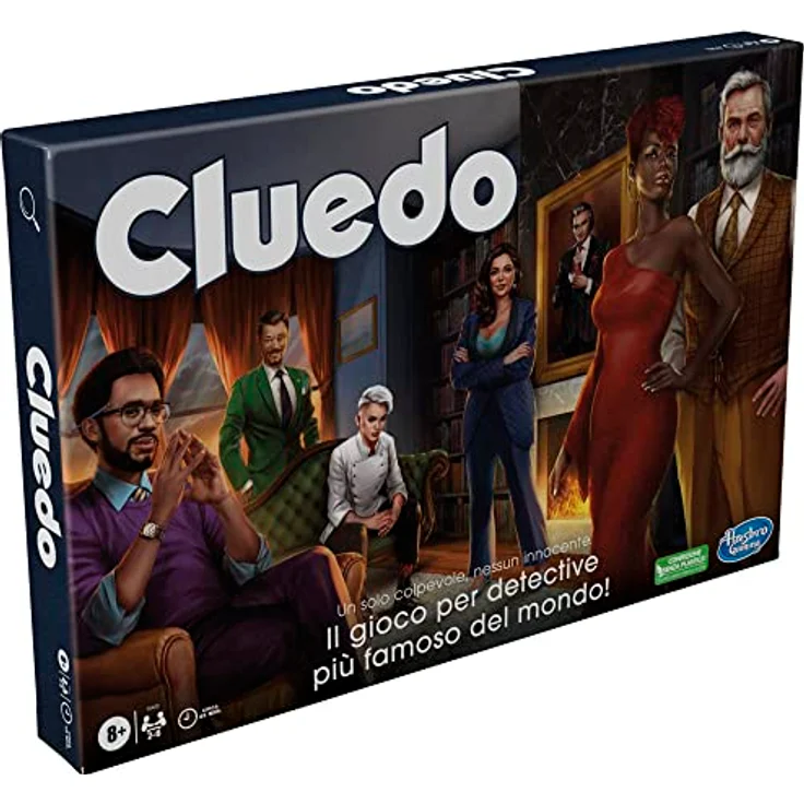Hasbro Gaming Cluedo Classico Refresh, Mysteriums- und Ermittlungsspiel für Kinder ab 8 Jahren, 2-6 Spieler, mit verbesserten Spielkomponenten – Bild 2