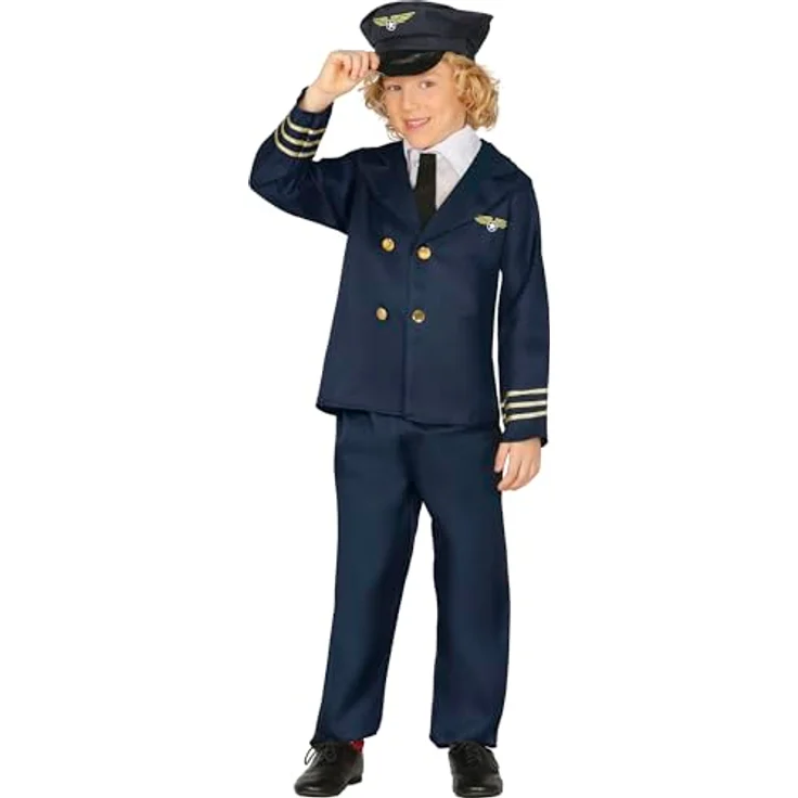 Guirca - Fliegerpiloten-Kostüm Größe 7-9 Jahre (81382.0) – Bild 2