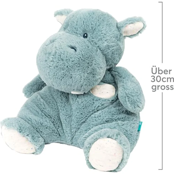 GUND Kuschelspaß Nilpferd - superweiches Plüschtier, ca. 30 cm, für Kinder ab Geburt, roséfarben – Bild 5