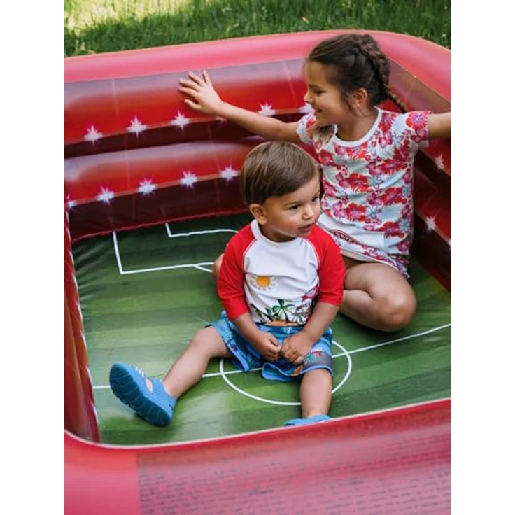 Happy People Planschbecken 16073 FCB Family Pool, aufblasbares Pool in Allianz Arena Optik, 200 x 150 x 50 cm, 100% PVC, offizieller FC Bayern Fanartikel – Bild 4