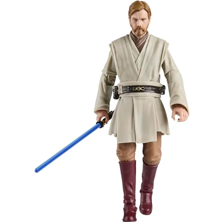 Star Wars The Black Series Obi-Wan Kenobi, Premium Action-Figur (15 cm) mit blauem Lichtschwert aus Episode III: Die Rache der Sith, beweglich, fotorealistisches Design – Bild 1