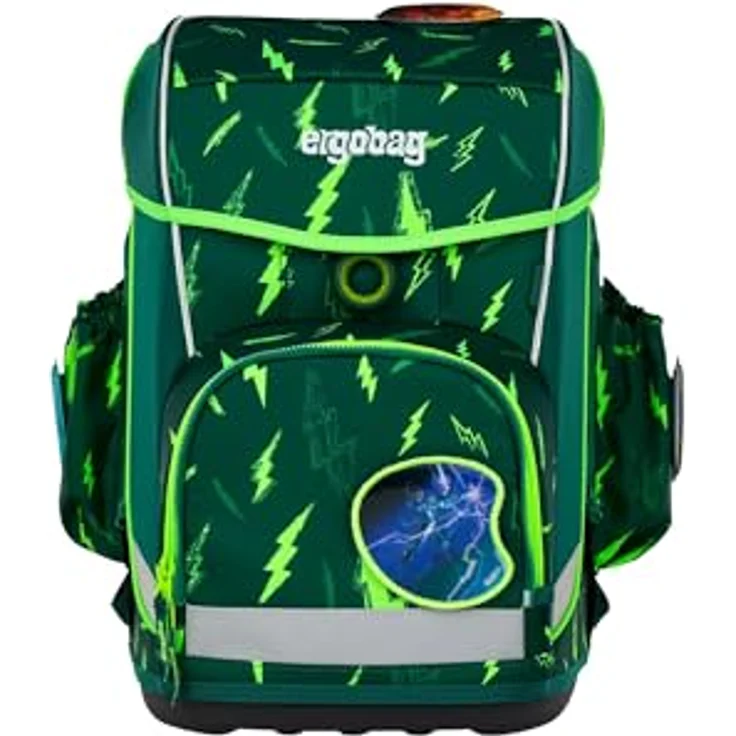 ergobag cubo light Set ergonomischer Schulrucksack, extra leicht, Set 5-teilig, 780 g, blau – Bild 2