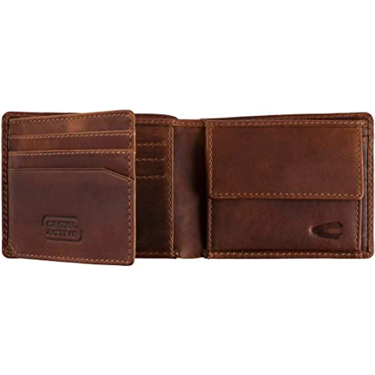 camel active Nepal Herren Geldbörse RFID Klein Querformat Leder Braun – Bild 2