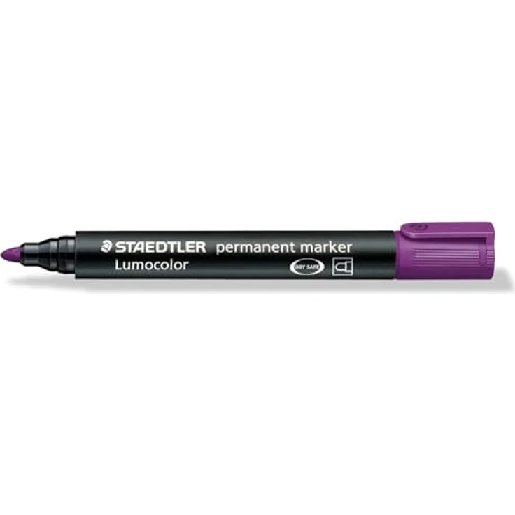 STAEDTLER Permanentmarker Lumocolor permanent 2mm violett, geruchsarm und wasserfest – Bild 4