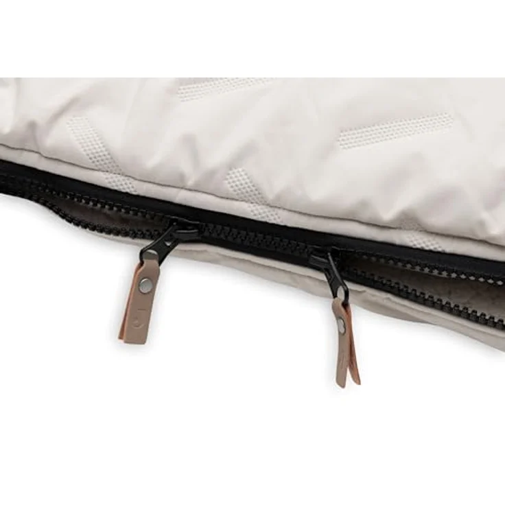 Jollein Fußsack Embossed Sand, für Buggy oder Kinderwagen, weiches Fleecefutter, komplett zu öffnen, waschbar bei 30° – Bild 5