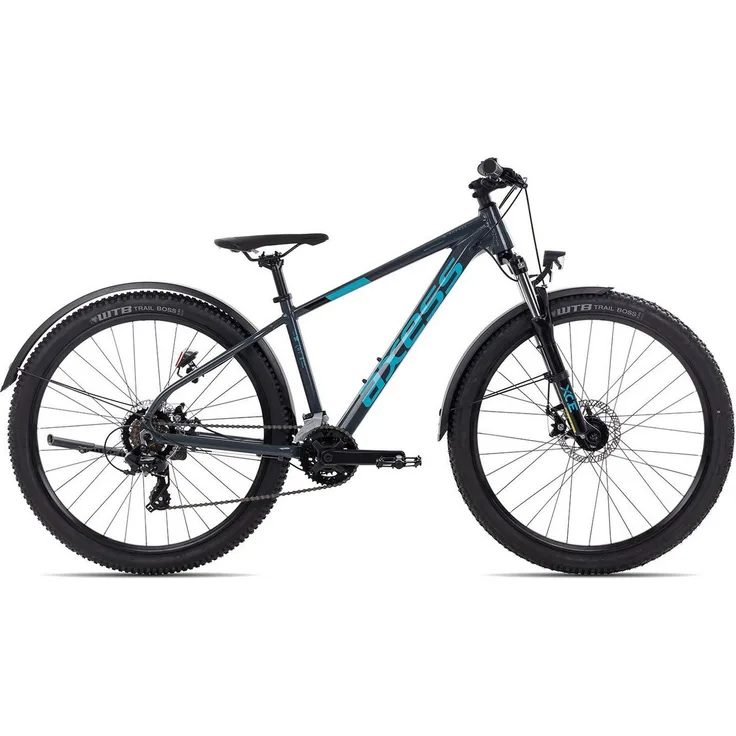 "Axess Mountainbike SANDEE ATB, 14 Gang Shimano RD-TX800-7 Schaltwerk, Kettenschaltung, Herren MTB-Hardtail 27,5 Zoll schwarz/grau"