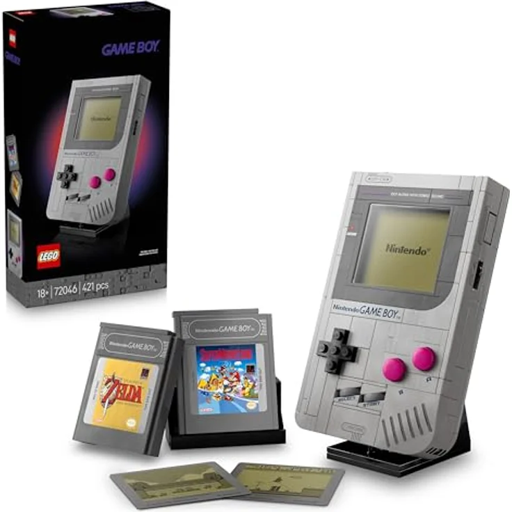 LEGO Super Mario Game Boy, Spielzeug für Erwachsene mit 2 Modulen inkl. Zelda und Stand, kreativer Baukasten für Gaming Fans - 72046 – Bild 1