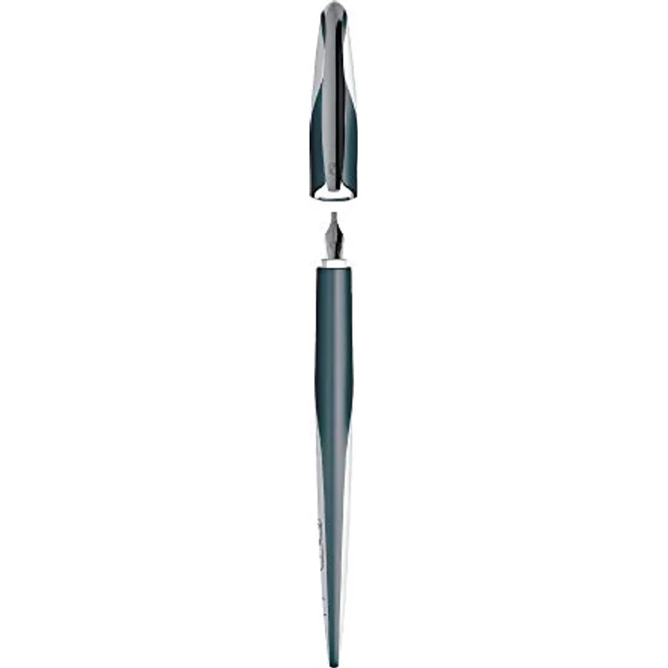 Herlitz Füllfederhalter herlitz Kalligraphie-Set my.pen Nicewriter "Dark Shale" 8-teiliges Kalligraphie Set, ergonomische Griffzone, inkl. 3 Griffstücken, 4 Patronen, Federstärke: 0,9mm, 1,4mm und 1,9mm – Bild 5