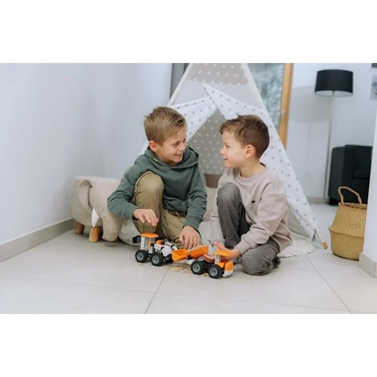 fischertechnik Junior Max 576101, Solar-Konstruktionsspielzeug mit 10 Modellen zum Bauen & Entdecken, ab 5 Jahren, orange – Bild 5