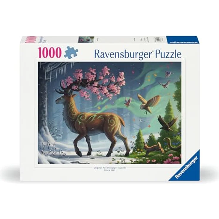 Ravensburger Puzzle 12000616 - Der Hirsch als Frühlingsbote - 1000 Teile Puzzle für Erwachsene und Kinder ab 14 Jahren, bunte Landschaftsmotive, reflexfreies Puzzlebild – Bild 2