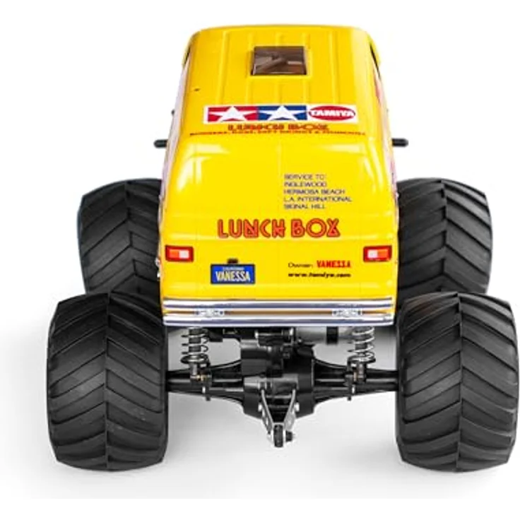 TAMIYA 1:12 RC Lunch Box Wiederauflage, Wheelie-Monster Cooler, US-Vanoptik, Vintage Modell, blau – Bild 5