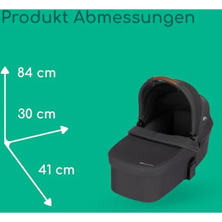 Bebeconfort Luvia Trio, Kombikinderwagen 3 in 1 mit Babyschale und Aufsatz, Smartes Faltsystem, Verstellbarer Schieber, für Kinder 0–4 Jahre, Mineral Graphite – Bild 10