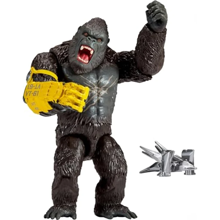 Playmates Toys Godzilla x Kong 15,2 cm Kong Figur mit detailgetreuem B.E.A.S.T. Handschuh, bewegliche Gelenke für actionreiche Spielmöglichkeiten – Bild 2