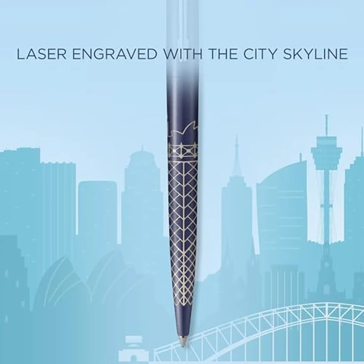 Parker Pen Global Icons Sydney, Schreibstift im urbanen Design, blau – Bild 5