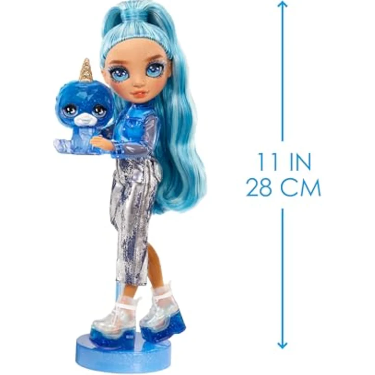 Rainbow High Anziehpuppe Classic Rainbow Fashion Doll - Skyler (blue), Modepuppe mit tollen Accessoires und langen Haaren – Bild 3